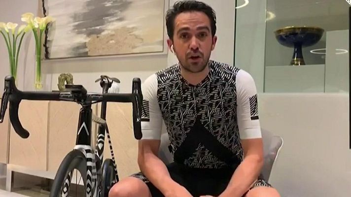 Telediario 1 - Contador y Corretja te animan a entrenar en casa