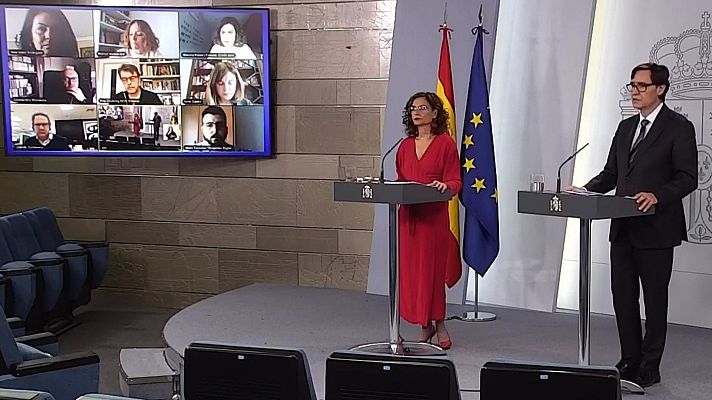 Especial Coronavirus - Comparecencia ministra portavoz y ministro de Sanidad