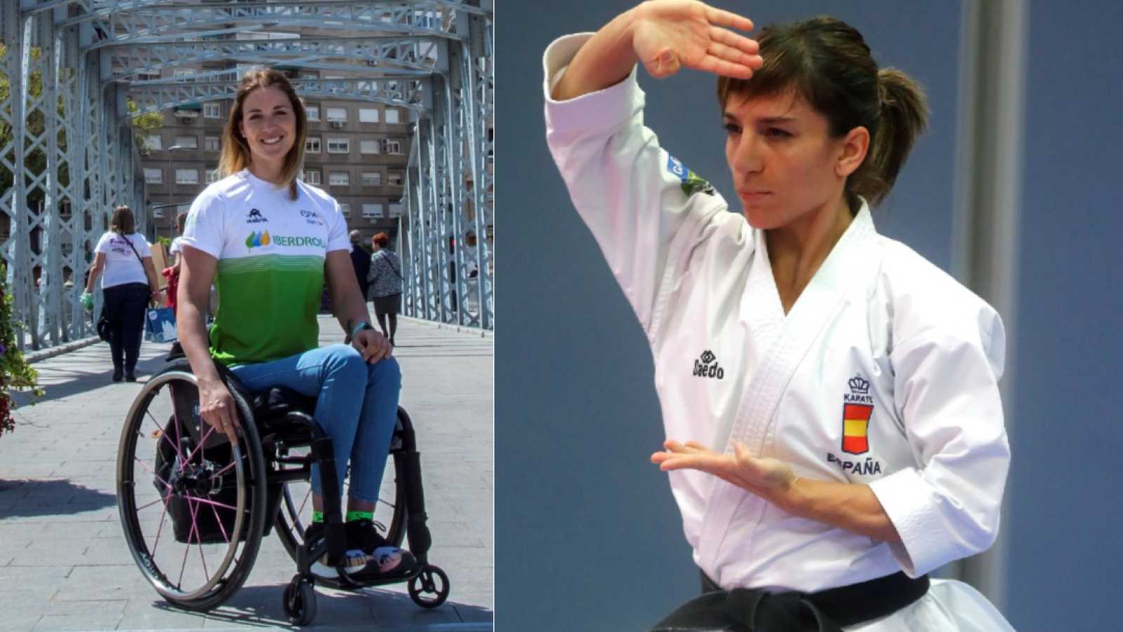 Sandra Sánchez y Eva Moral, en el estreno de 'Ellas te entrenan con TDP'