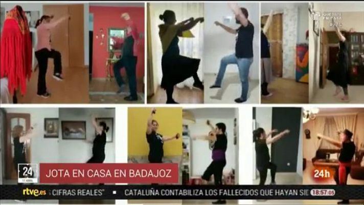  - Un grupo de folclore de Badajoz 'monta' los ensayos de forma virtual por el confinamiento