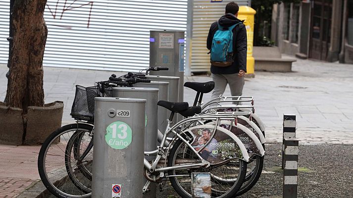 Telediario 1 - La bicicleta, un medio de transporte que permite evitar el contagio de COVID-19