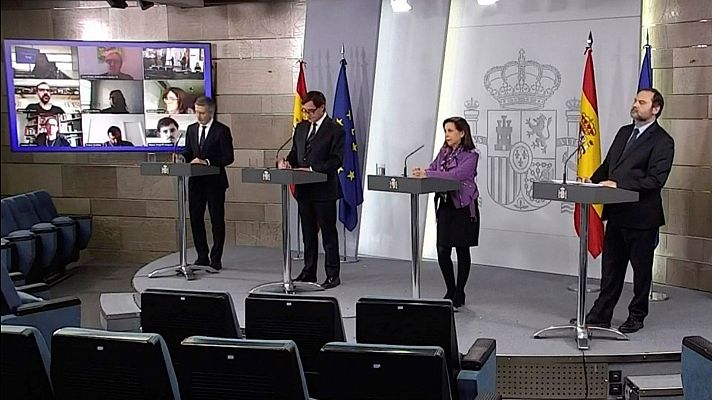Especial Coronavirus - Especial informativo - Comparecencia de los ministros de Sanidad, Defensa, Interior y Transportes - 19/04/20