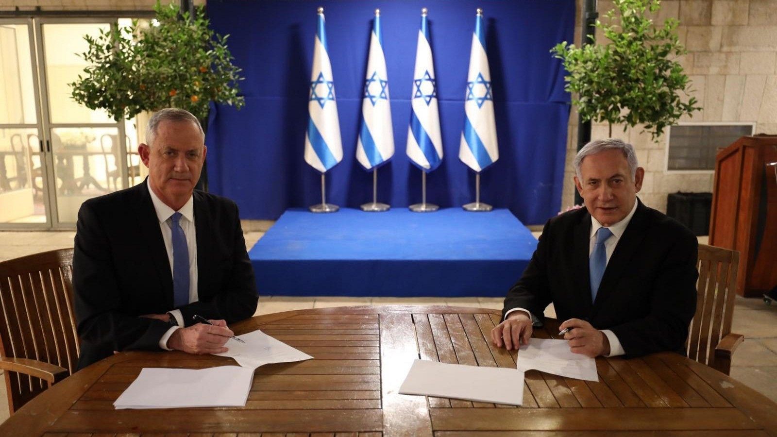 Netanyahu sella una coalición con Gantz y se rotarán en el gobierno de Israel