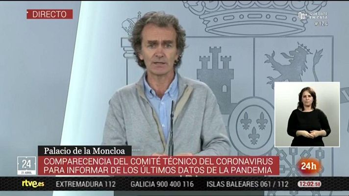 Informativo 24h - Fernando Simón: "El saber el número de infectados es muy importante pero necesitamos conocer otros parámetros"