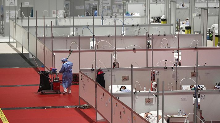 Telediario 1 - España registra un leve repunte con 430 muertos con coronavirus y 3.968 nuevos casos en las últimas 24 horas