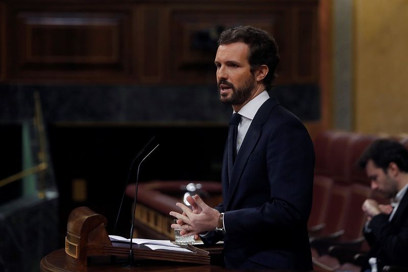 Pablo Casado: "El apoyo del PP al pacto de gobierno ha sido el más generoso que haya dado la oposición en la historia democrática"