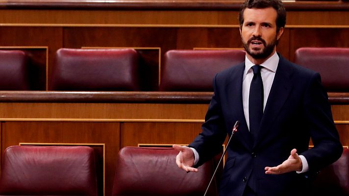 Casado acusa a Sánchez de ocultar el déficit público: "Explíquenos si va a pedir rescate"