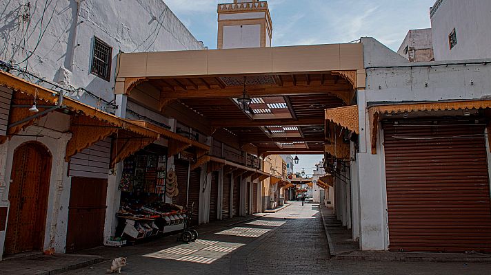 Telediario 1 - Marruecos sigue con toda su población confinada y las fronteras cerradas ante la pandemia de COVID-29