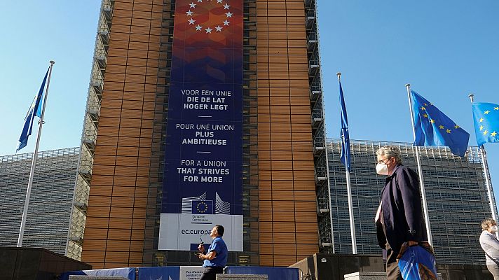 Telediario 1 - El Consejo Europeo afronta la reunión sobre las propuestas de reconstrucción con la tensión rebajada