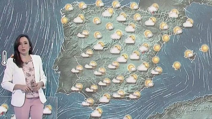 Lluvia fuerte en Canarias y temperaturas en ascenso en la península