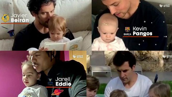 Telediario 1 - Los jugadores de la ACB celebran el día del libro en familia