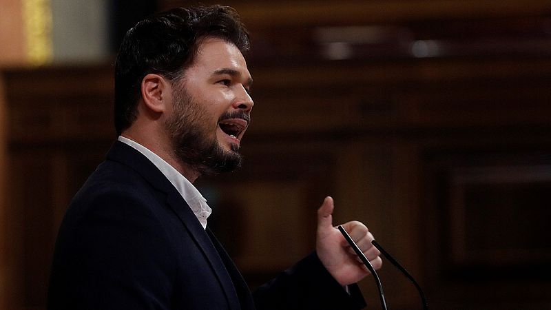 Rufián ve "imprudente" abordar la crisis en una comisión parlamentaria y cree que acabará "mal"