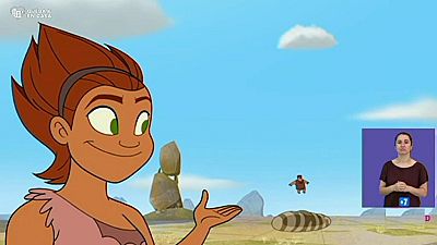 El amanecer de los Croods (en inglés) - Sigue la  línea (en inglés) - RTVE.es - El amanecer de los Croods en inglés | Watch