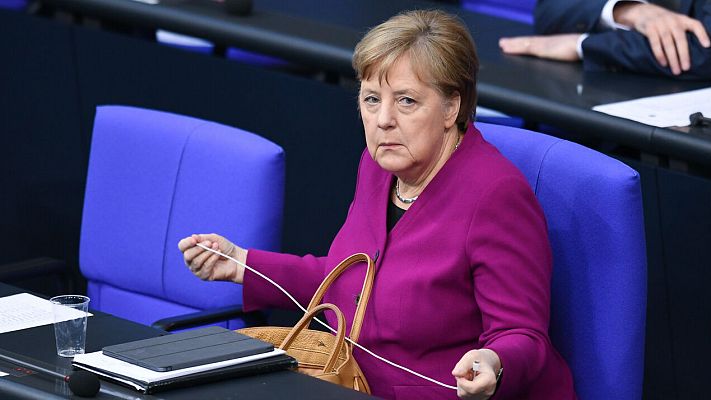 Telediario 1 - Merkel vuelve a rechazar los 'coronabonos'