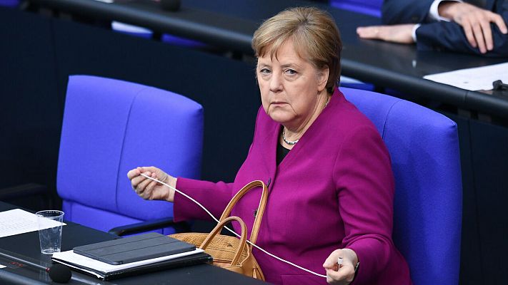 Telediario 1 - Merkel vuelve a rechazar los 'coronabonos'