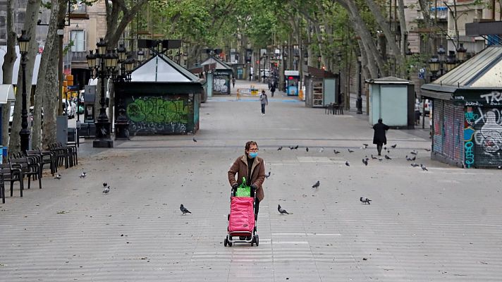 Telediario 1 - Flores y libros virtuales para un Sant Jordi en confinamiento