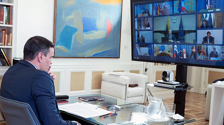 Telediario 1 - La UE acuerda crear un fondo de recuperación ligado al presupuesto europeo