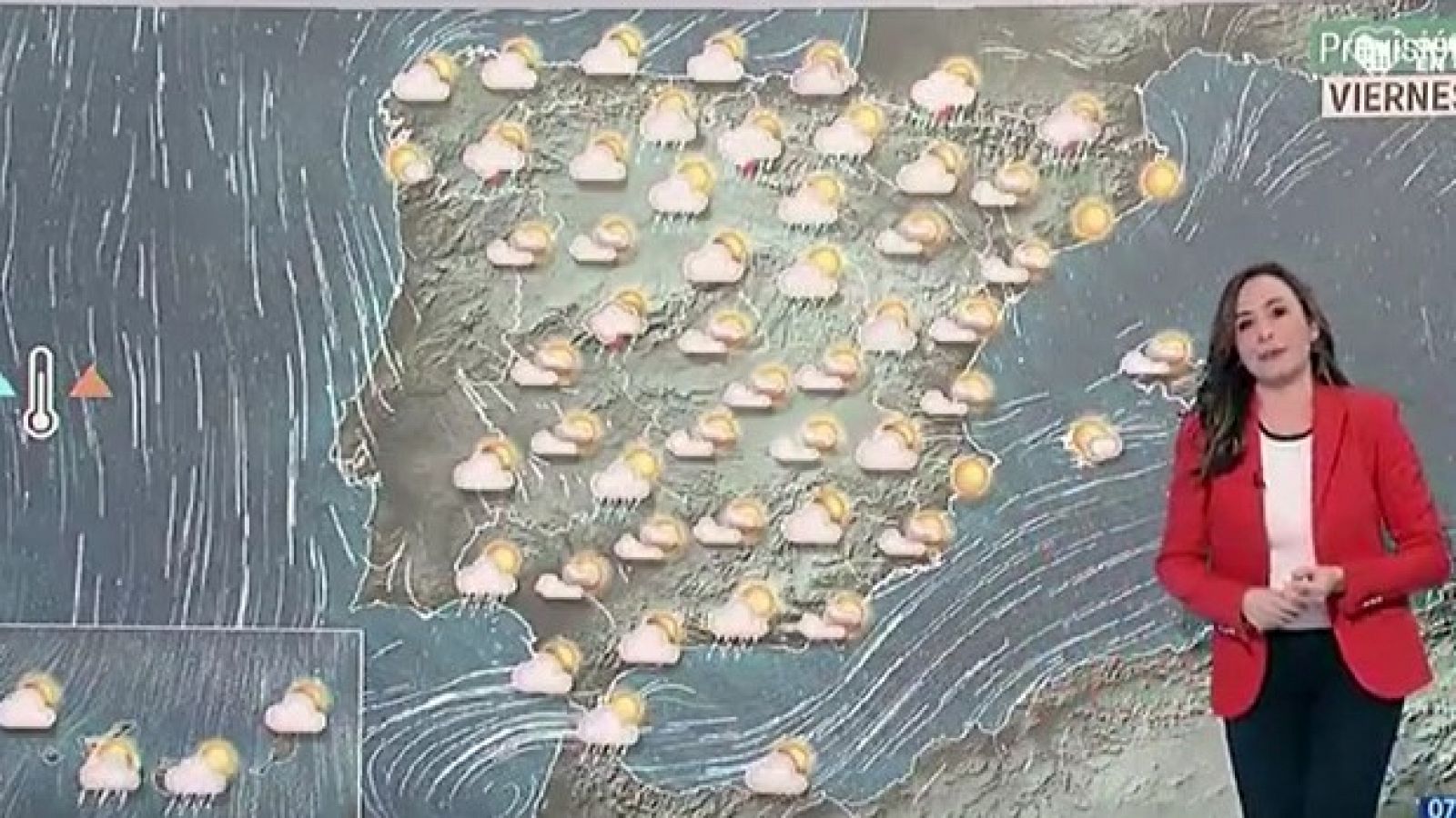 La Aemet prevé fuertes lluvias en amplias zonas del país