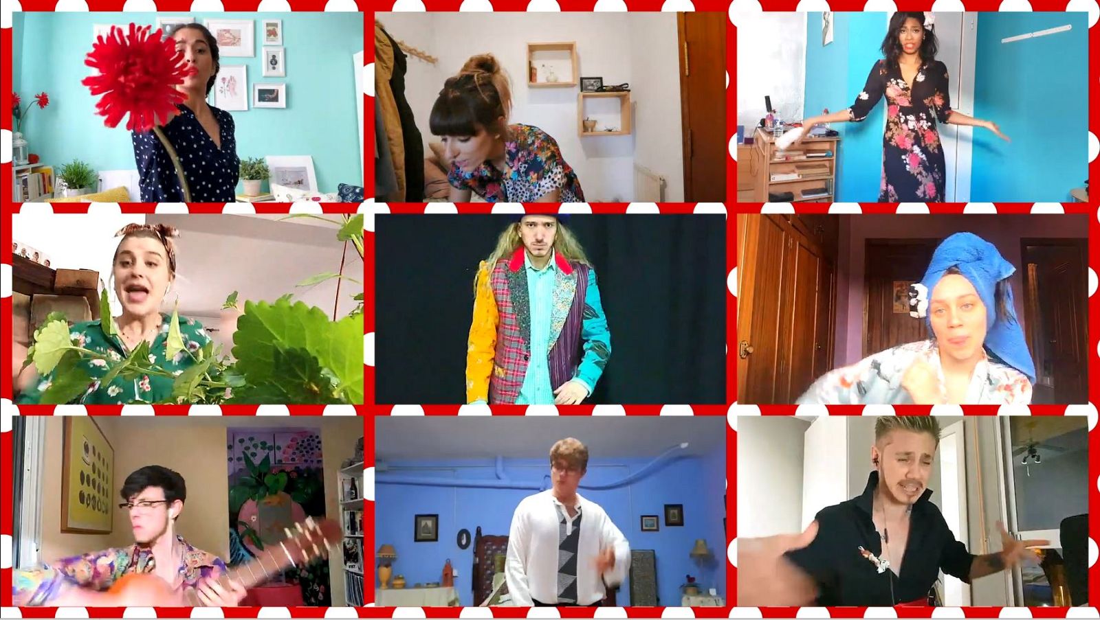 Los chicos de OT 2020 cantan "Canta y sé feliz" en el quinto pase de micros de #QuedOTenCasa