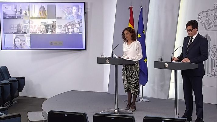 Especial Coronavirus - Comparecencia ministra portavoz y ministro de Sanidad