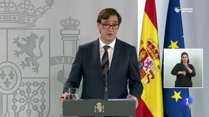 Telediario 1 - Javier Tebas: "Haremos test como cientos de empresas"