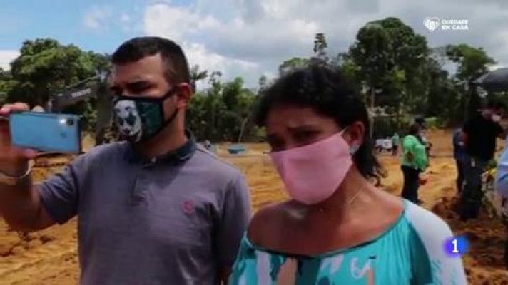 Telediario 1 - En el Amazonas brasileño el coronavirus supone una doble amenaza