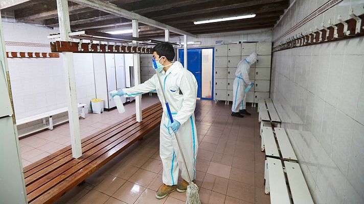 Telediario 1 - Los empresarios de gimnasios proponen un protocolo para la reapertura ante la vuelta de la actividad deportiva