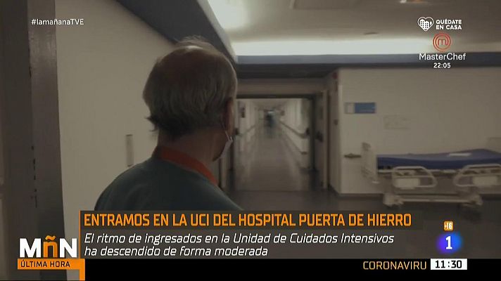 La situación en la UCI del hospital Puerta dde Hierro