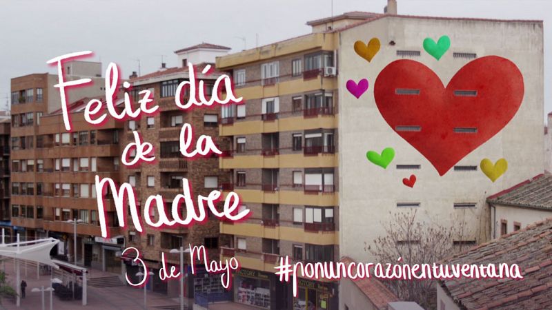 ¡Pon un corazón gigante en tu ventana y dile a mamá cuánto la quieres!