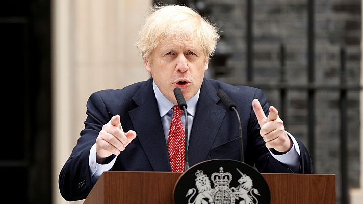 Boris Johnson agradece al Reino Unido los esfuerzos frente al coronavirus y advierte de que el confinamiento debe seguir