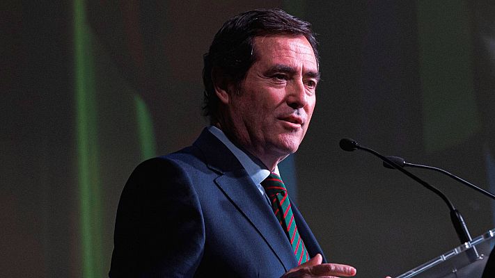 Telediario 1 - Los sindicatos reclaman medidas sociales ante el aumento del desempleo, mientras la patronal pide retomar la actividad