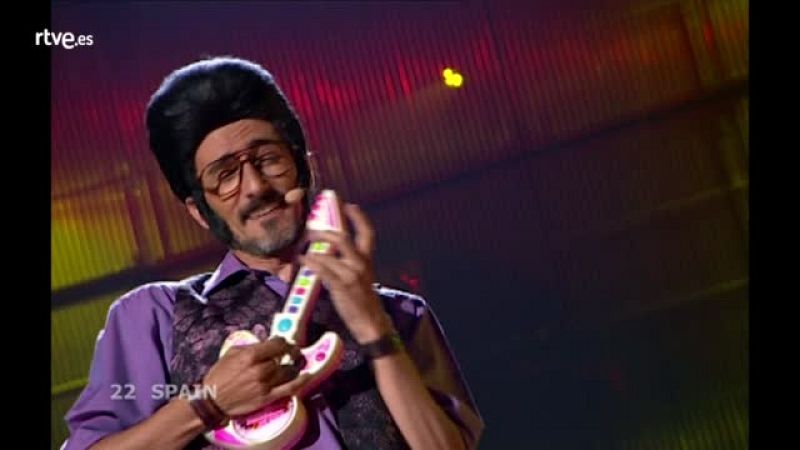 Festival de Eurovisin 2008 - Rodolfo Chikilicuatre cant "Baila Chiki Chiki"