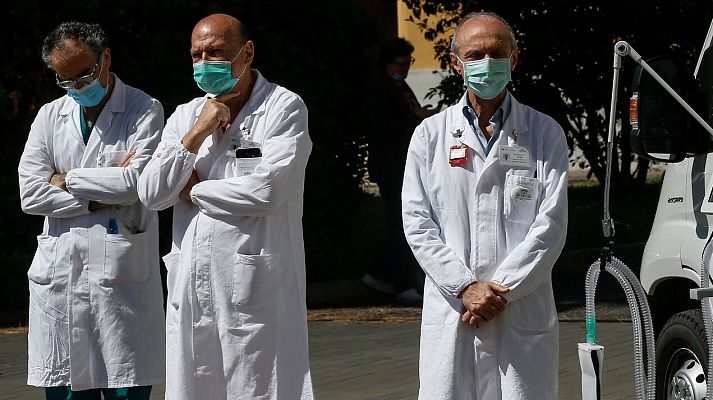 Telediario 1 - Iatalia no cuenta a los fallecidos sin prueba diagnóstica