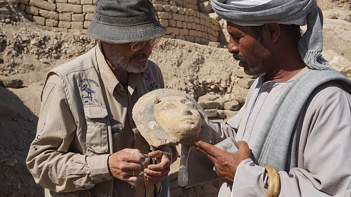 Telediario 1 - Dos décadas de descubrimientos de investigadores españoles en Egipto que esperan a ver la luz