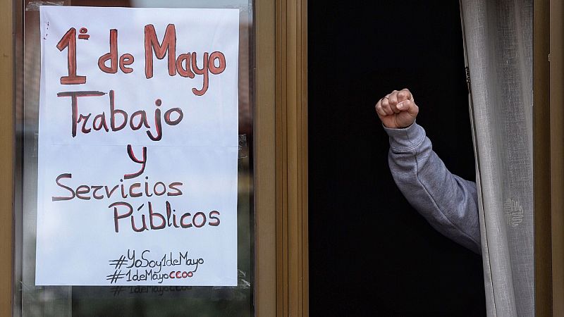 Los sindicatos celebra el Primero de Mayo con manifestaciones virtuales