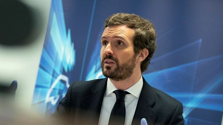 Telediario 1 - Casado califica de "descalabro" el plan de desconfinamiento y deja en el aire su apoyo a nueva prórroga del estado de alarma