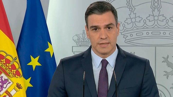  - Pedro Sánchez: "Hemos tomado decisiones que nunca nadie ha tenido que tomar, es posible que en algunas nos equivoquemos"