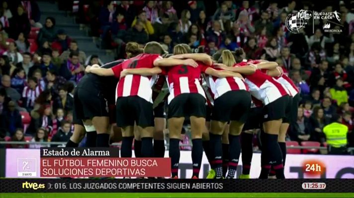  - La Liga de futbol femenino también espera aclarar su futuro