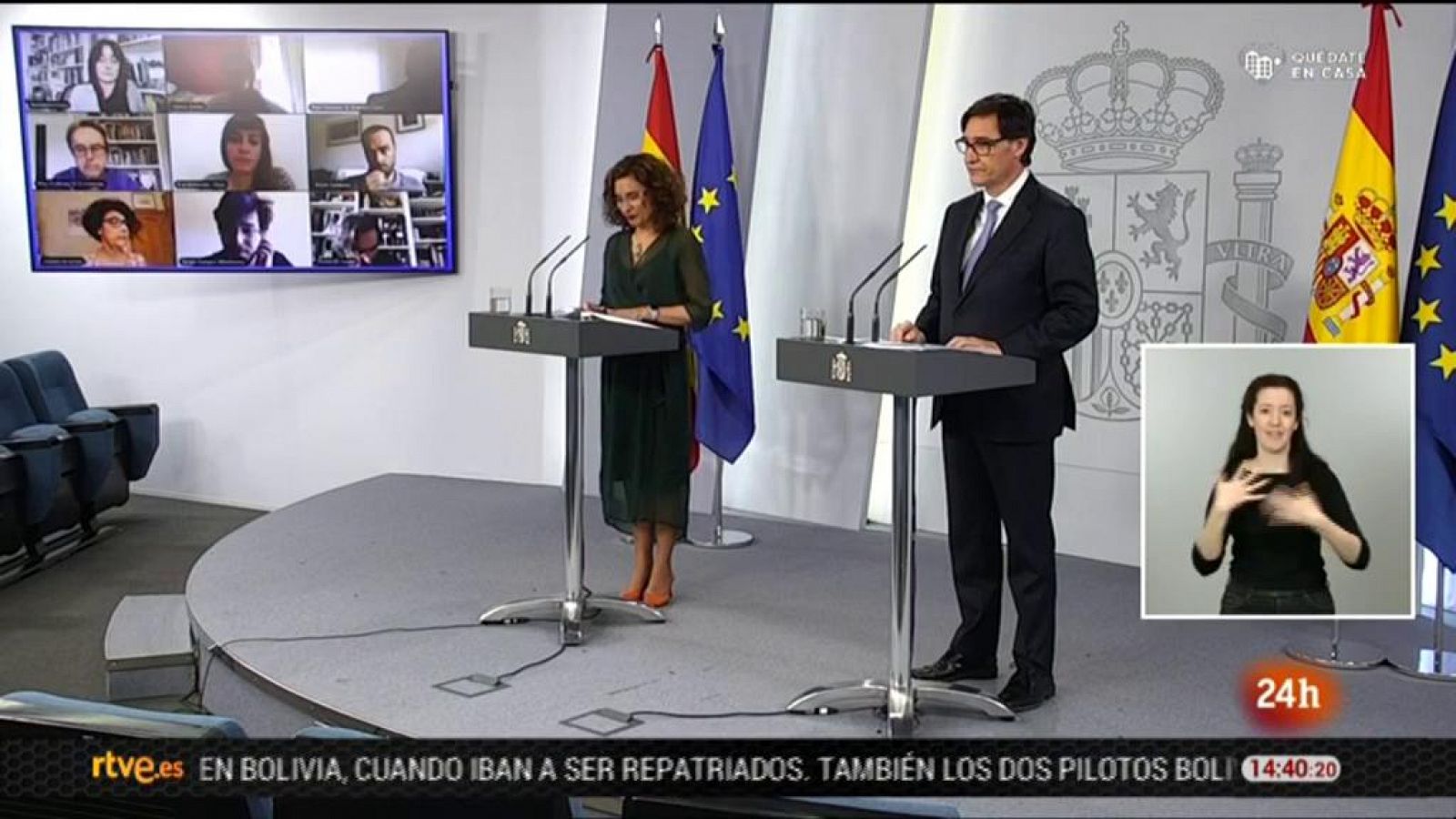 Especial informativo - Comparecencia de la ministra portavoz y del ministro de Sanidad - 03/05/20 - RTVE.es
