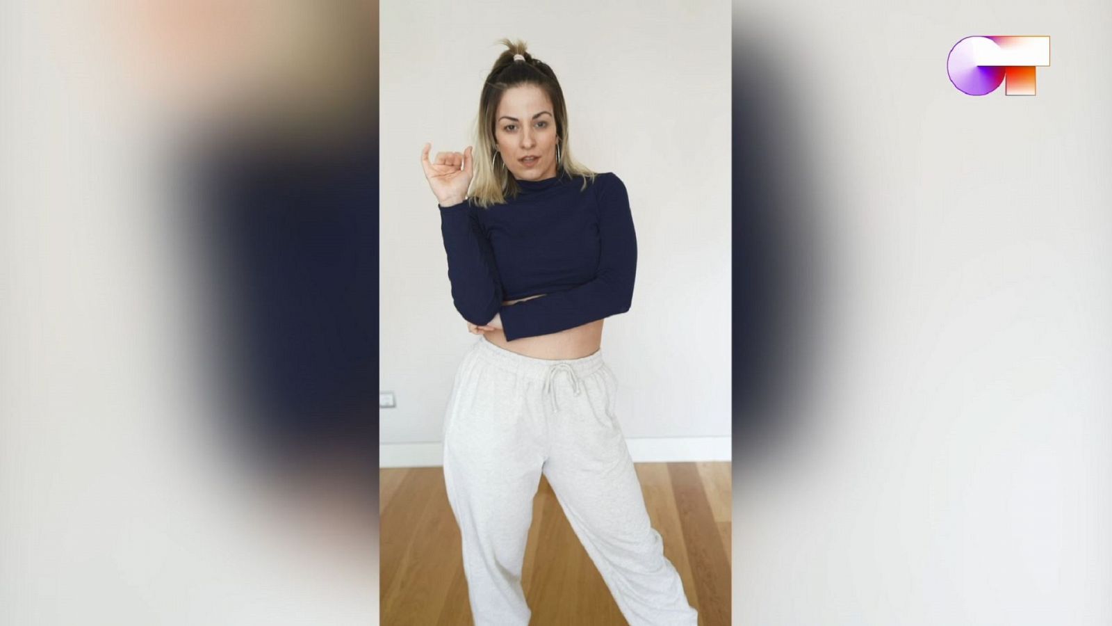 Sexto reto de Vicky, la coreógrafa de 'Operación Triunfo', en Tik Tok para que todo aquel que quiera, lo haga y lo suba.