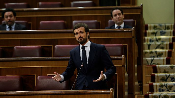 Telediario 1 - La cuarta prórroga del estado de alarma corre peligro en el Congreso si el PP vota en contra
