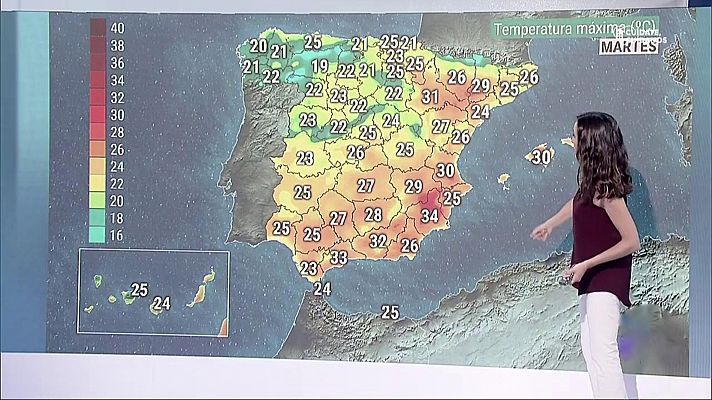El tiempo - Bajan las temperaturas en el Cantábrico y la Meseta y suben en el Mediterráneo