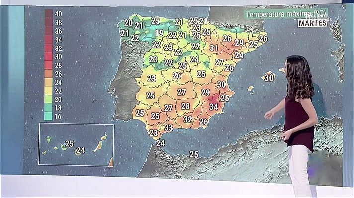 Bajan las temperaturas en el Cantábrico y la Meseta y suben en el Mediterráneo