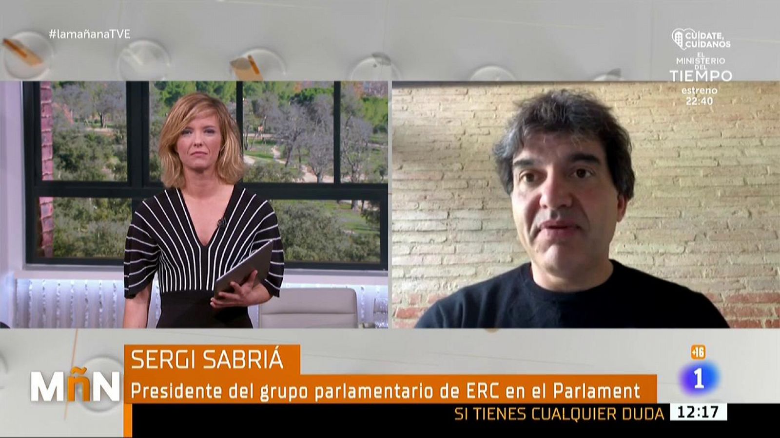 Entrevista a Sergi Sabrià, de ERC - La mañana | Ver