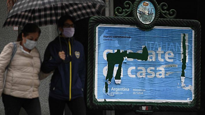 Telediario 1 - Protestas en Argentina por las excarcelaciones de presos ante el coronavirus