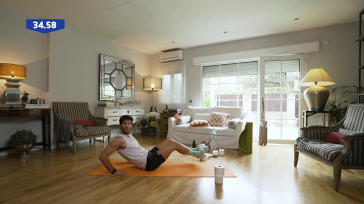 Muévete en casa - Programa 34 (Fuerza de abdomen)