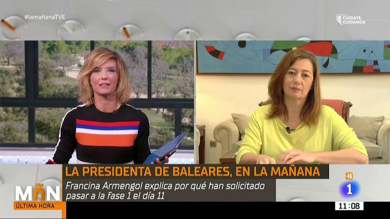 Francina Armengol, presidenta de Baleares: ''No queremos dar por perdida esta temporada turística en Baleares''