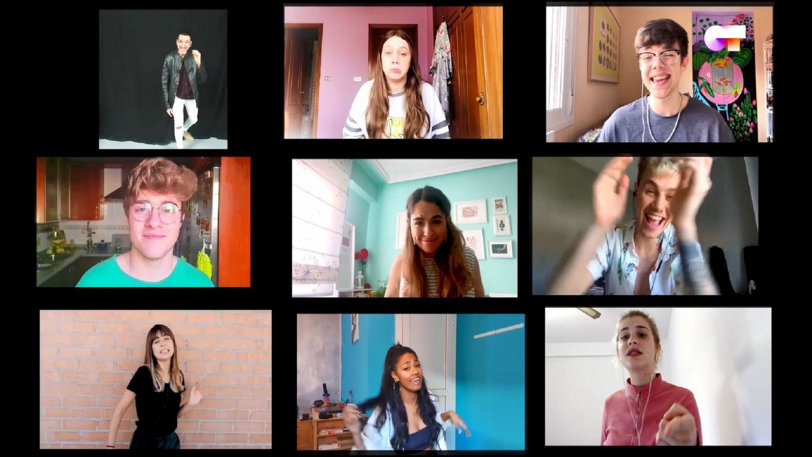 OT 2020 canta "Happy", la grupal, en el séptimo y último pase de micros de #QuedOTenCasa
