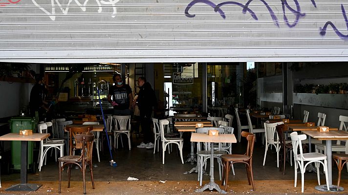 Telediario 1 - Así se preparan bares y comercios para poder abrir a partir de la próxima semana