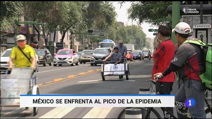 Telediario 1 - México avista el pico de la curva en su lucha contra el coronavirus